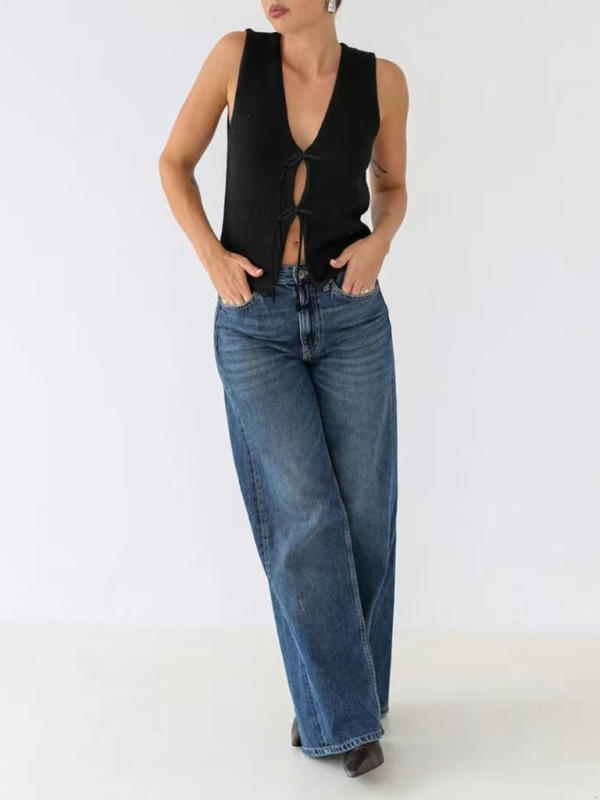 New sexy fashionable and comfortable rope woolen vest 