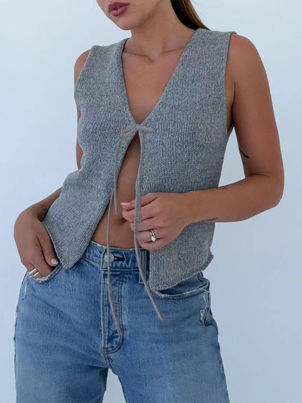 New sexy fashionable and comfortable rope woolen vest 
