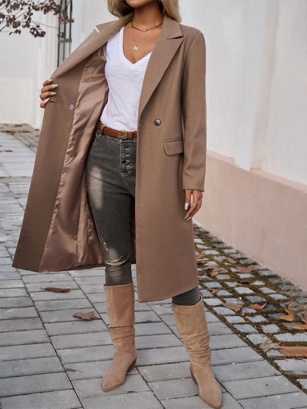 Women's Tweed Lapel Collar Cardigan
