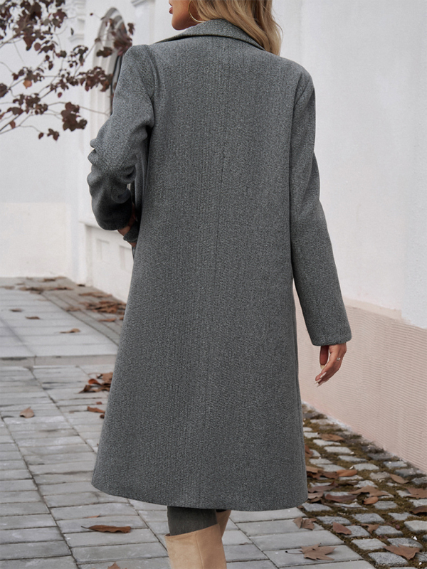 Women's Tweed Lapel Collar Cardigan
