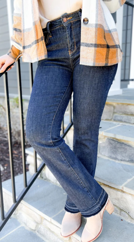 Women's Three-Color High Waisted Denim Pants